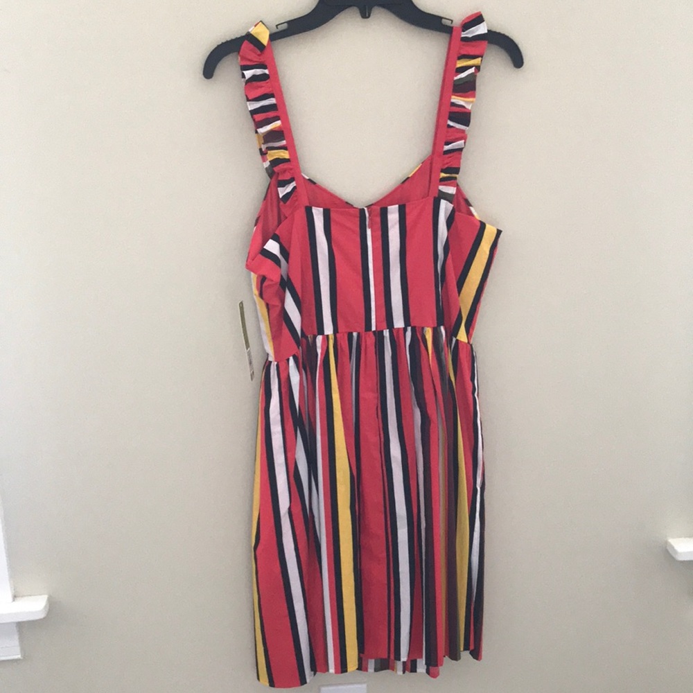 Gianni Bini Kristin Poplin Stripe Dress - Picture 4 of 5